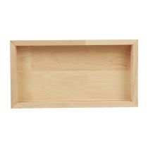 Artículo Bandeja de madera bandeja decorativa madera rectangular natural 34×20×3.5cm