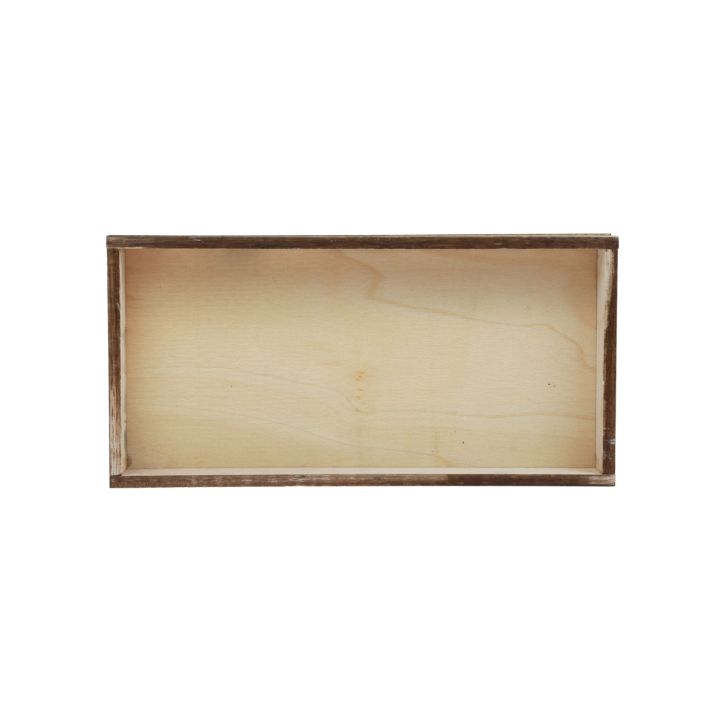 Artículo Bandeja de madera flameada, bandeja decorativa, decoración de mesa rústica, 20×10×3cm