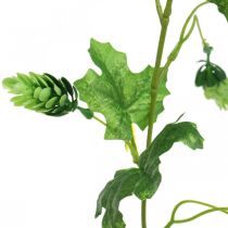 Artículo Guirnalda de lúpulo, decoración de jardín, planta artificial, verano 185cm verde