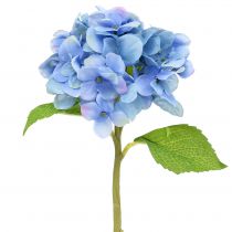 Hortensia azul flor artificial 36cm