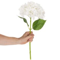 Artículo Hortensia artificial con tallo largo para decoración, 48 cm.