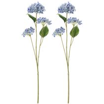 Artículo Rama de hortensia en flor para una elegante decoración del hogar, 80 cm, 2 piezas