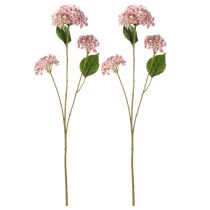 Artículo Elegante flor de hortensia artificial que llamará la atención de forma duradera, 80 cm, 2 piezas
