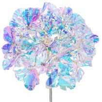 Artículo Rama de hortensia artificial en flor con colores iridiscentes, 36 cm, 2 unidades