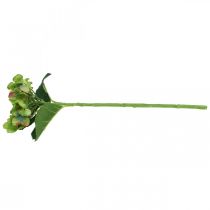 Artículo Hortensia artificial, decoración floral, flor de seda verde L44cm