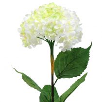 Hortensia blanca artificial 80cm
