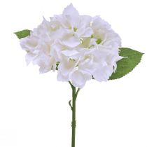 Artículo Hortensia Flores Artificiales Blancas Real Touch 33cm