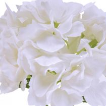 Hortensia Flores Artificiales Blancas Real Touch 33cm