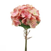 Artículo Hortensias panoja artificial hortensia rosa salmón 35cm 3ud