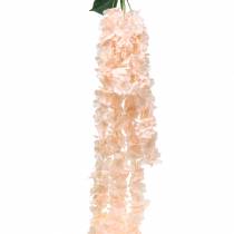 Guirnalda de flores decorativas albaricoque artificial 135cm 5 hilos