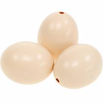 Artículo Huevos de Gallina Crema Decoración de Pascua Huevos Soplados 10 piezas