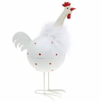 Artículo Pollo blanco con lunares 21cm