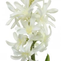 Jacinto artificial con bulbo flor artificial blanca para pegar 29cm