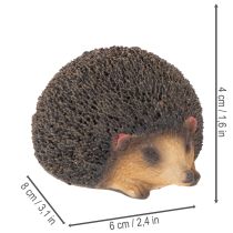 Artículo Figura decorativa de erizo, pequeño adorno de mesa para otoño, 8 cm