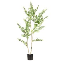 Artículo Planta artificial en maceta, 130 cm de altura, verde, decorativa.