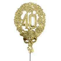 Aniversario numero 40 Ø8cm 10uds