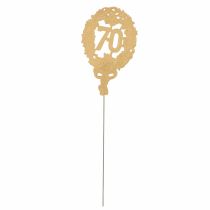 Artículo Número de aniversario 70, 12 cm, 10 unidades