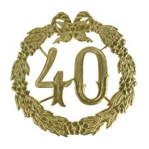 Aniversario número 40 en oro