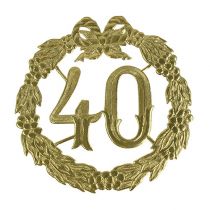 Artículo Aniversario número 40 en oro