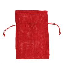 Sacos de yute rojo 16cm x 24cm 10pcs
