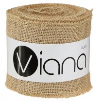 Artículo Cinta de yute camino de mesa natural cinta de maceta de yute rústico 10cm 9m