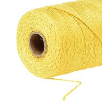 Artículo Cinta de yute cordón de yute cinta decorativa de yute amarillo Ø2mm 200m