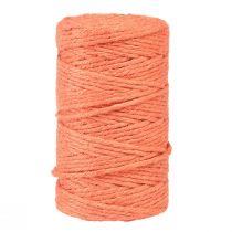 Artículo Cinta de yute cordón de yute cinta decorativa yute naranja Ø4mm 100m