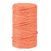 Artículo Cinta de yute cordón de yute cinta decorativa yute naranja Ø4mm 100m