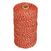Artículo Cinta de yute cordón de yute cordón de yute rojo color natural Ø2.5mm 200m