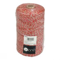 Artículo Cinta de yute cordón de yute cordón de yute rojo color natural Ø2,5mm 200m