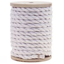 Cinta de yute cordón de yute cordón decoración de yute blanco crema Ø7mm 5m