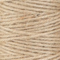 Artículo Hilo de yute, cordón de yute, rollo natural de 3 mm con 100 m × 2 piezas