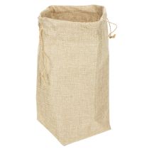 Artículo Bolsa de yute de 13,5 × 11 cm y 25 cm de alto.