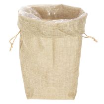 Artículo Bolsa de yute de 13,5 × 11 cm y 25 cm de alto.