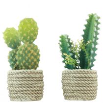 Artículo Cactus en maceta cactus artificiales surtidos 28cm 2uds