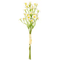 Artículo Manzanilla artificial como ramo de flores para una decoración natural y de fácil cuidado, 28 cm, 3 piezas