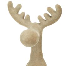 Artículo Borde flocado de alce marrón 31 cm 3 piezas