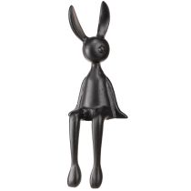 Artículo Taburete Edge conejito Conejito de Pascua metal negro 12×11×34cm
