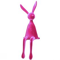 Artículo Taburete de borde con forma de conejo de Pascua sentado en rosa (segunda opción) de 56 cm