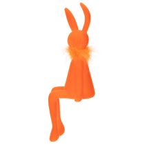 Artículo Figura de conejo de Pascua sentado para estante, ideal para Pascua y primavera, 27 cm, 2 piezas