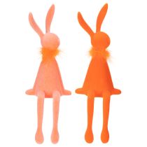 Artículo Estantes con forma de conejito de Pascua, decorativos para sala de estar, decoración de Pascua, para sentarse, 36 cm, 2 piezas