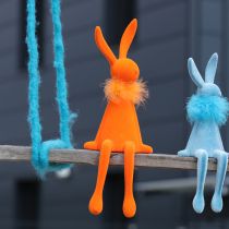 Artículo Estantes con forma de conejito de Pascua, decorativos para sala de estar, decoración de Pascua, para sentarse, 36 cm, 2 piezas