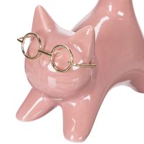 Artículo Figura decorativa de gato, decoración ideal para dormitorio y baño, 14 cm, 2 piezas.