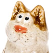 Artículo Figuras decorativas de gato de cerámica, divertidas figuras de animales para decorar el salón, 8 cm, 4 piezas