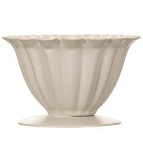 Artículo Cuenco, copa, cáliz floral, decoración color crema, 9 cm