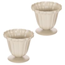 Artículo Cuenco decorativo, trofeo color crema, pequeño, 10 cm