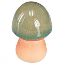 Artículo Decoración de setas de cerámica marrón verde azul decoración de cerámica Ø4/5cm 6 piezas