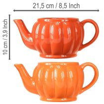 Artículo Maceta de cerámica tetera naranja surtida 21,5×13×10cm 2 uds