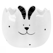 Artículo Macetero de cerámica con huevos de Pascua conejito de Pascua 9cm 3uds