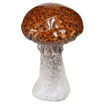Artículo Hongos de cerámica decoración de cerámica hongos naranja amarillo marrón 8cm 3 uds